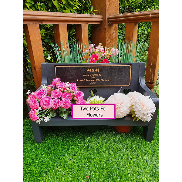 Memorial Dedication Bench Planter